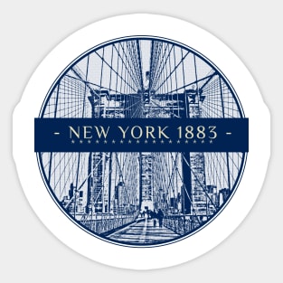 New York 1883 Sticker